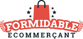 "Formidable Ecommerçant logo pour succès en vente en ligne".
